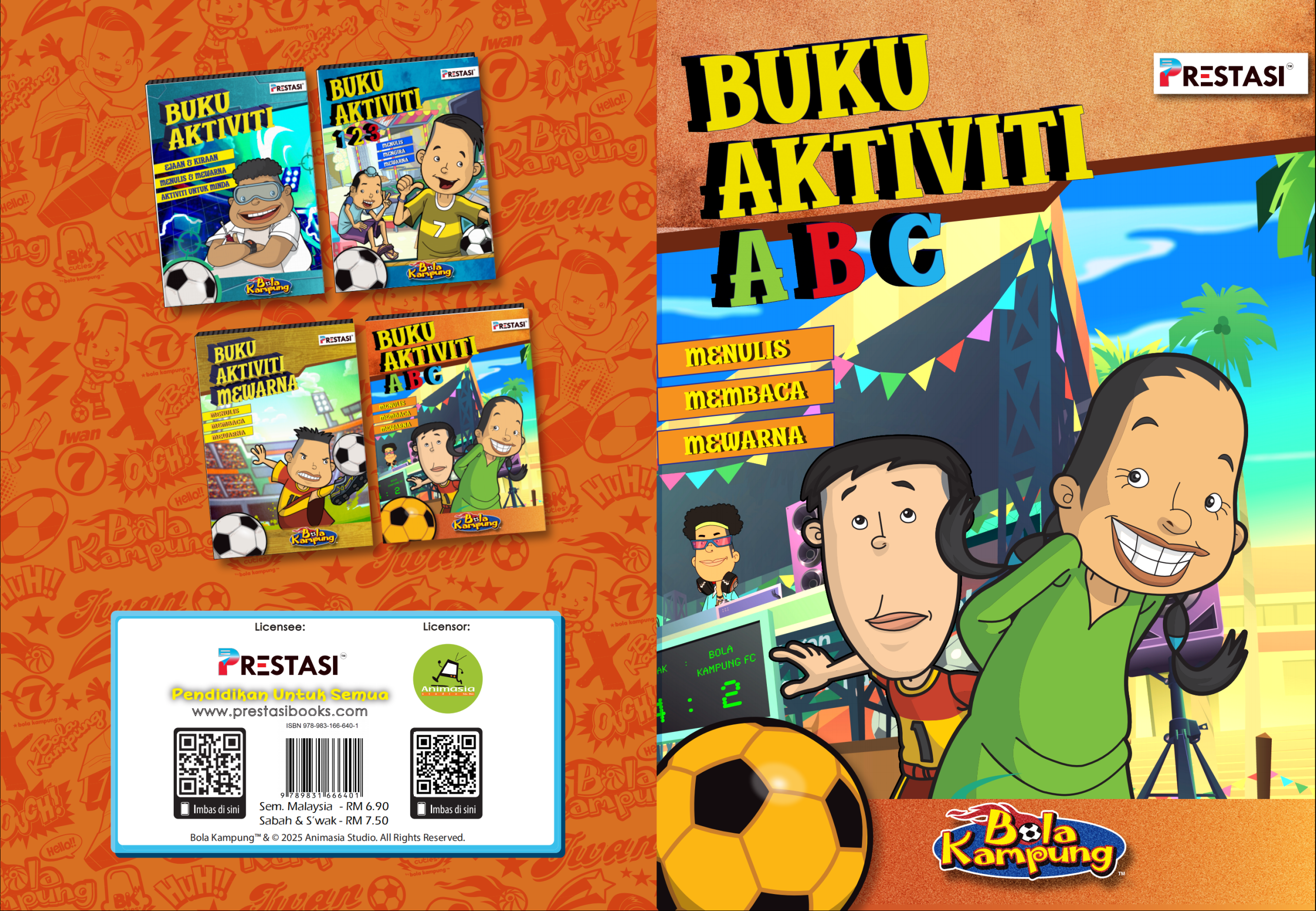 Aktiviti ABC _ Menulis, Mewarna dan Belajar
